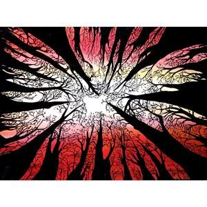 Art Print from my Original Work 11" x 14" "Bug's Eye View" Acid Free